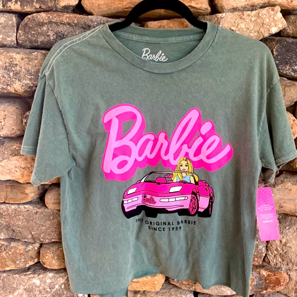 Barbie Graphic T Shirt crop top M